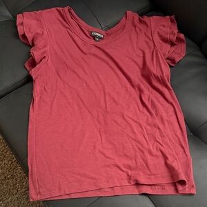 Express Burgundy Tee